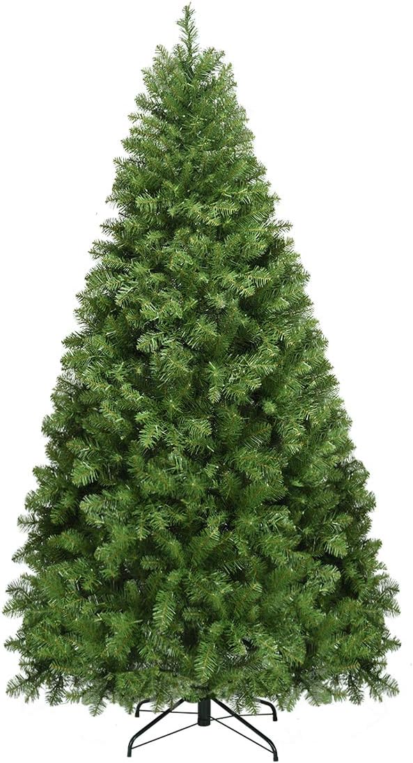 6FT Pre-lit Christmas Tree, Premium Hinged Spruce Tree, with 560 LED Light and Metal Stand - Graceland Home and Living -  - #tag1#