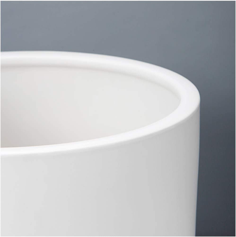 6 Inch Plant Pot Matte White Ceramic Planter for Indoor Outdoor Plants - Graceland Home and Living -  - #tag1#