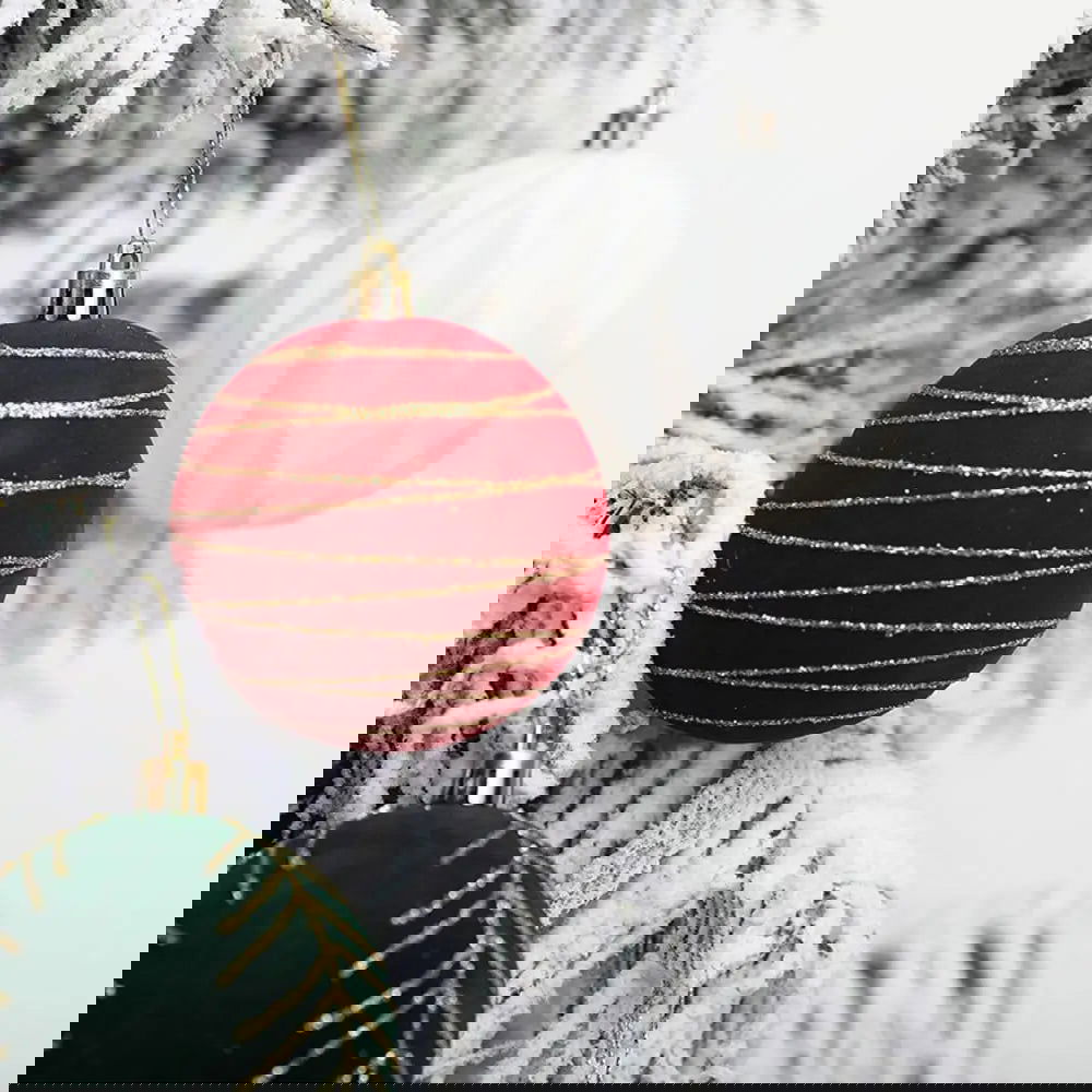 6pcs 8cm  Christmas Balls Set - Graceland Home and Living -  - #tag1#