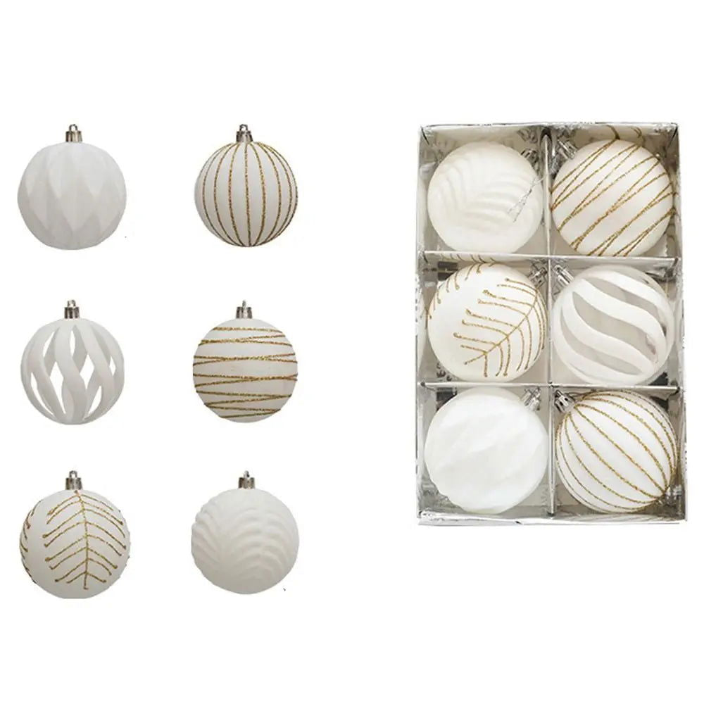 6pcs 8cm  Christmas Balls Set - Graceland Home and Living -  - #tag1#