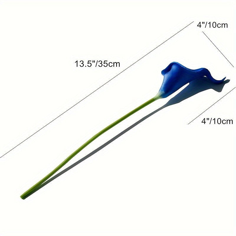 6pcs Realistic Artificial Calla Lily Flowers - Long-Lasting, Durable, and Waterproof - Graceland Home and Living -  - #tag1#