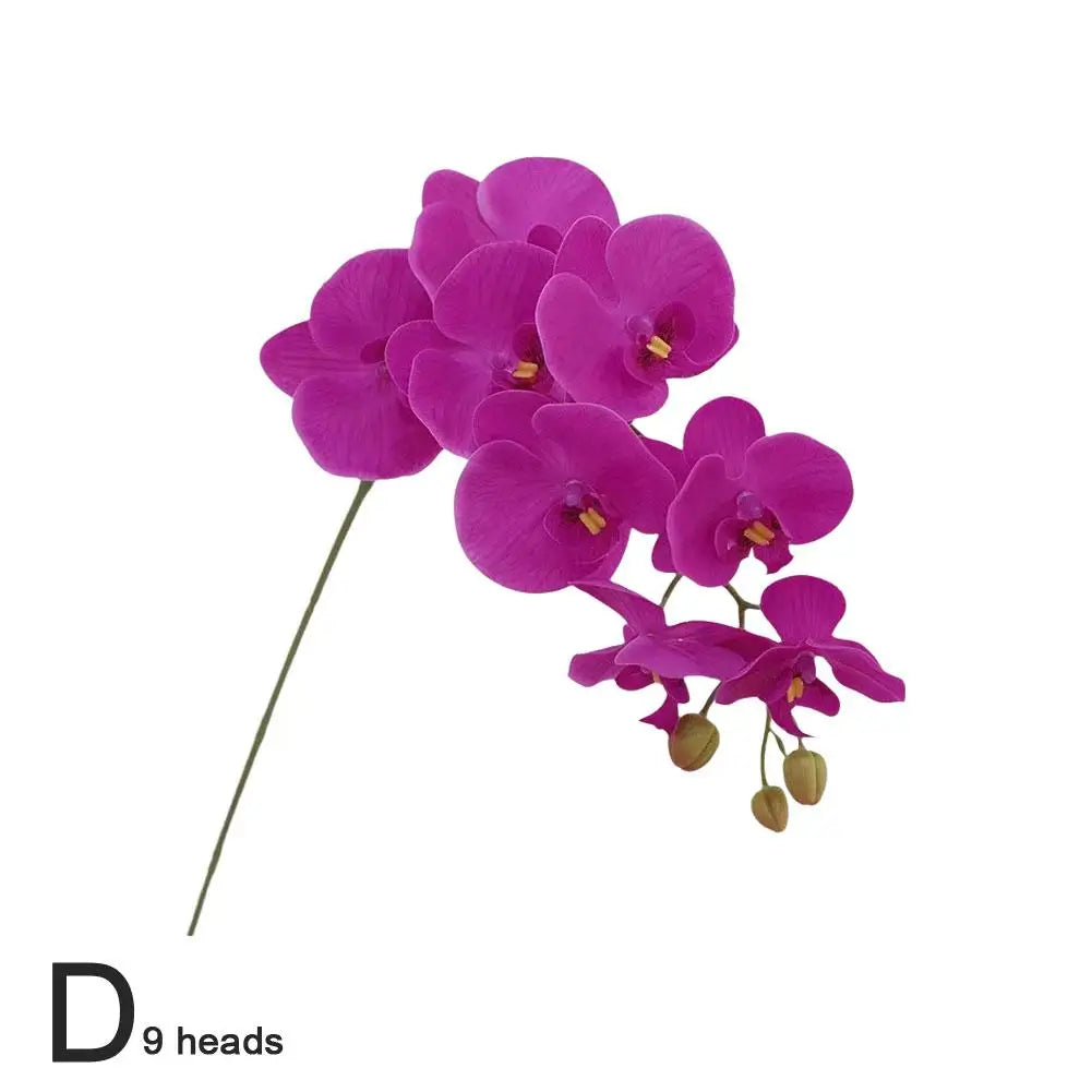 7/9 Heads Silk Orchid Phalaenopsis Flowers - Graceland Home and Living -  