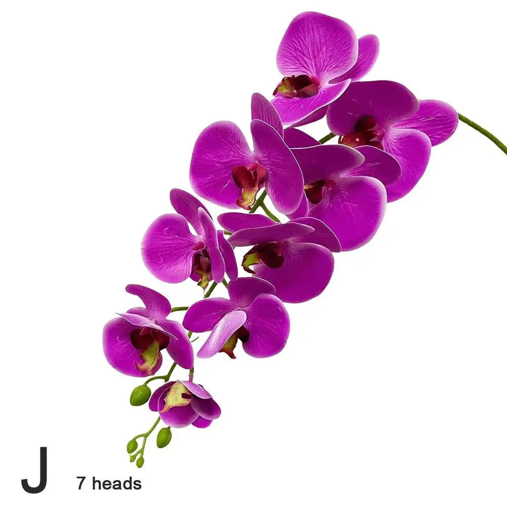 7/9 Heads Silk Orchid Phalaenopsis Flowers - Graceland Home and Living -  - #tag1#