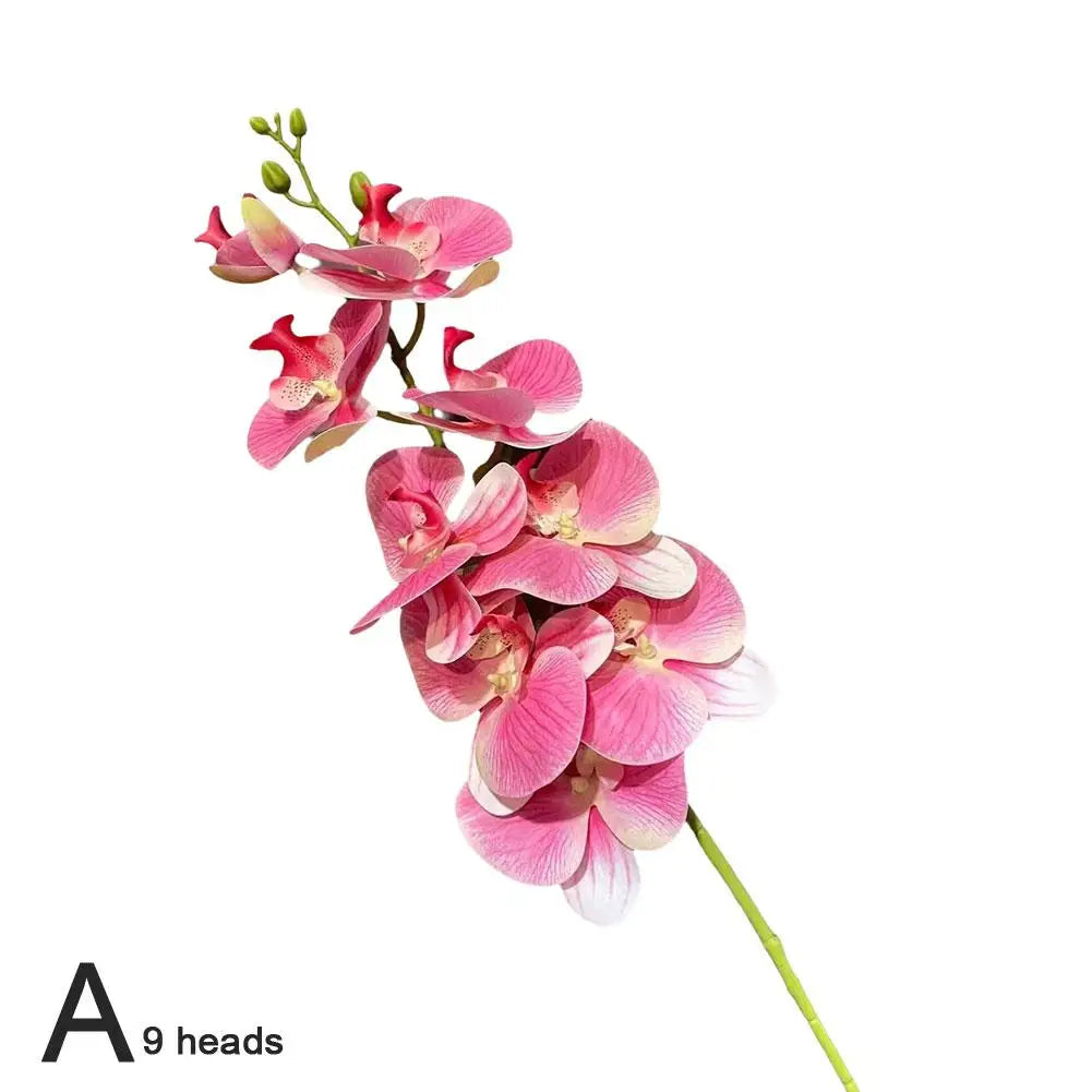 7/9 Heads Silk Orchid Phalaenopsis Flowers - Graceland Home and Living -  - #tag1#