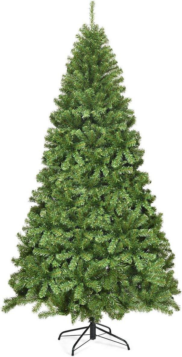 7.5 Ft Artificial Christmas Tree, Premium Hinged Spruce Tree with1346 branch tips - Graceland Home and Living -  - #tag1#