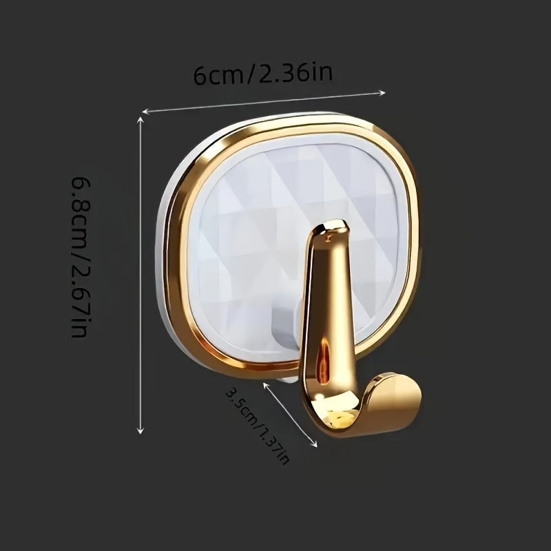 8/10pcs Heavy-Duty Adhesive Hooks - No Drilling Required, Easy Install - Graceland Home and Living -  - #tag1#