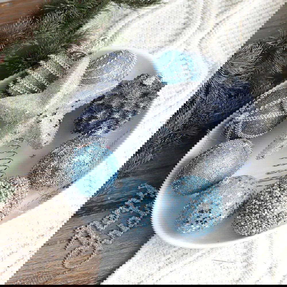 8cm Christmas Foam Sequin Balls Pendant Shatterproof - Graceland Home and Living -  