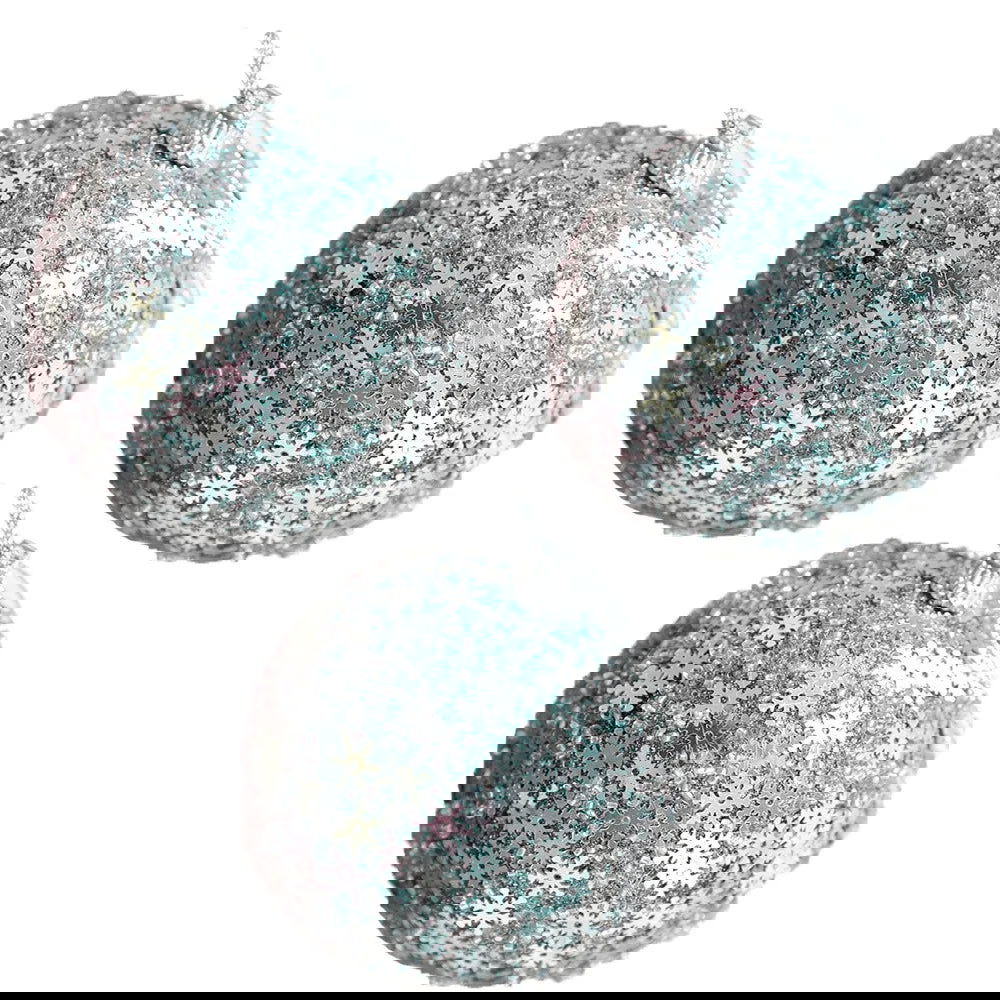 8cm Christmas Foam Sequin Balls Pendant Shatterproof - Graceland Home and Living -  - #tag1#