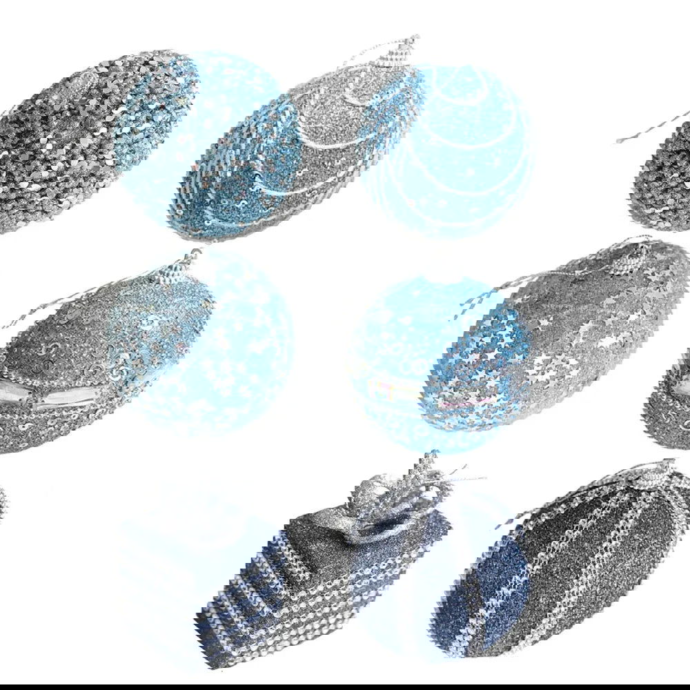 8cm Christmas Foam Sequin Balls Pendant Shatterproof - Graceland Home and Living -  - #tag1#