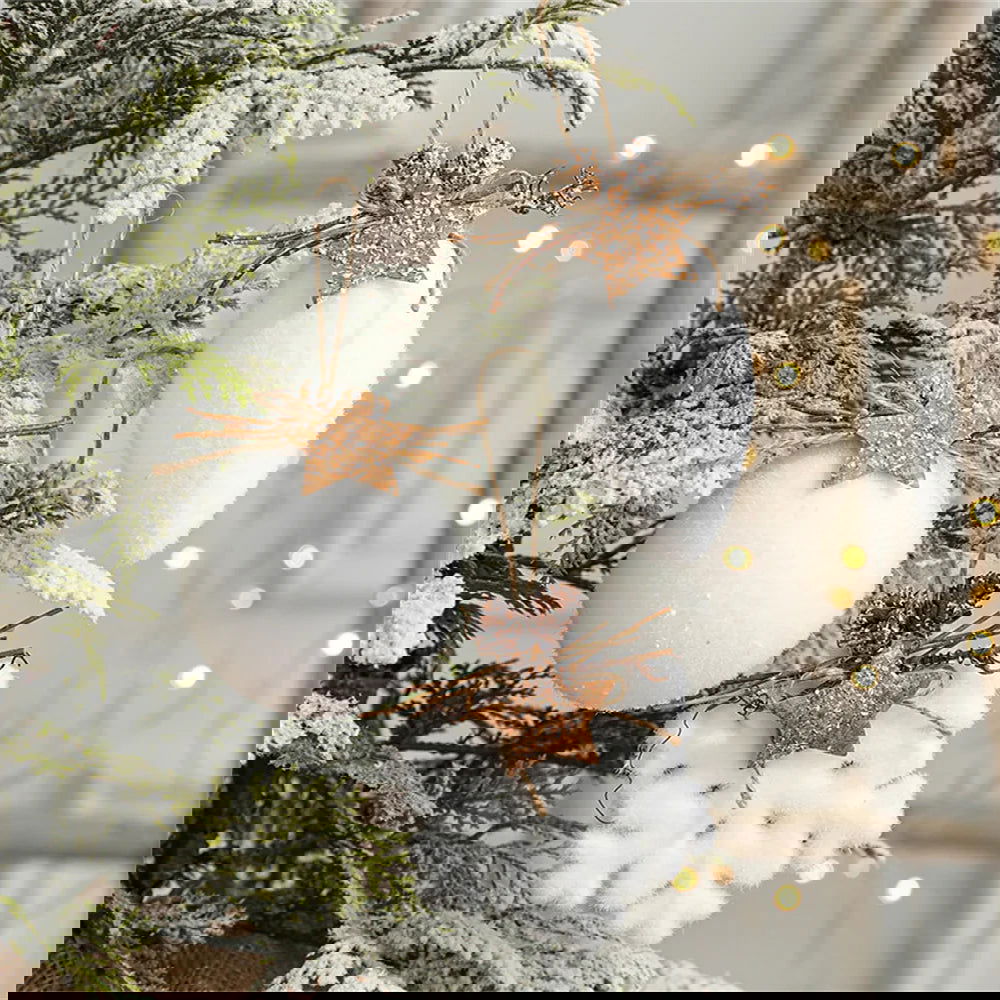 8cm Snow Theme Christmas Decoration - Graceland Home and Living -  