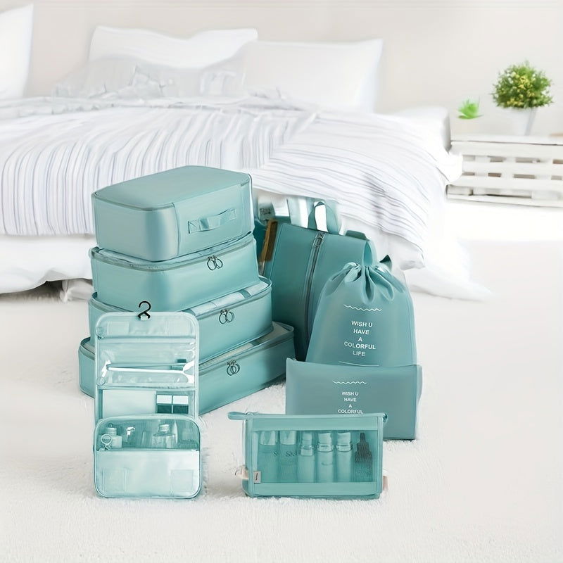 9-Piece Travel Luggage Packing Cube Set: Organize Your Clothes, Shoes & More - Graceland Home and Living -  