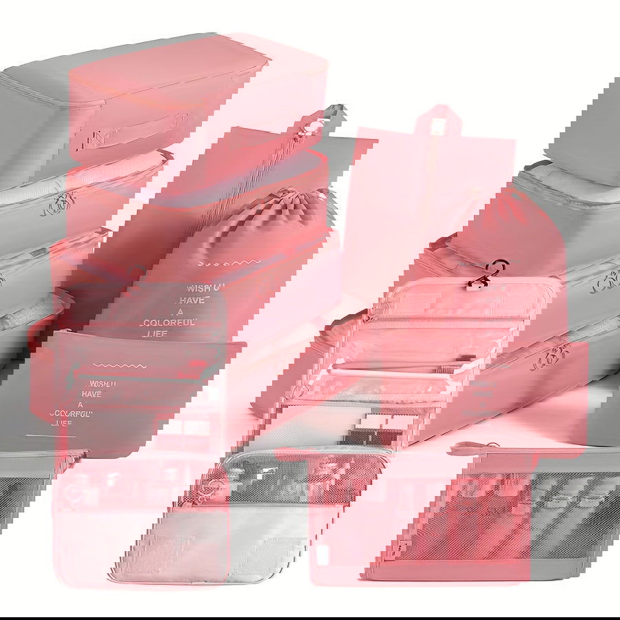 9-Piece Travel Luggage Packing Cube Set: Organize Your Clothes, Shoes & More - Graceland Home and Living -  - #tag1#