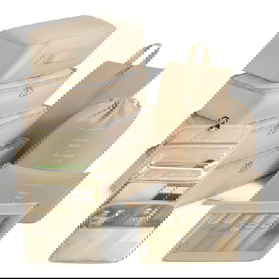 9-Piece Travel Luggage Packing Cube Set: Organize Your Clothes, Shoes & More - Graceland Home and Living -  - #tag1#