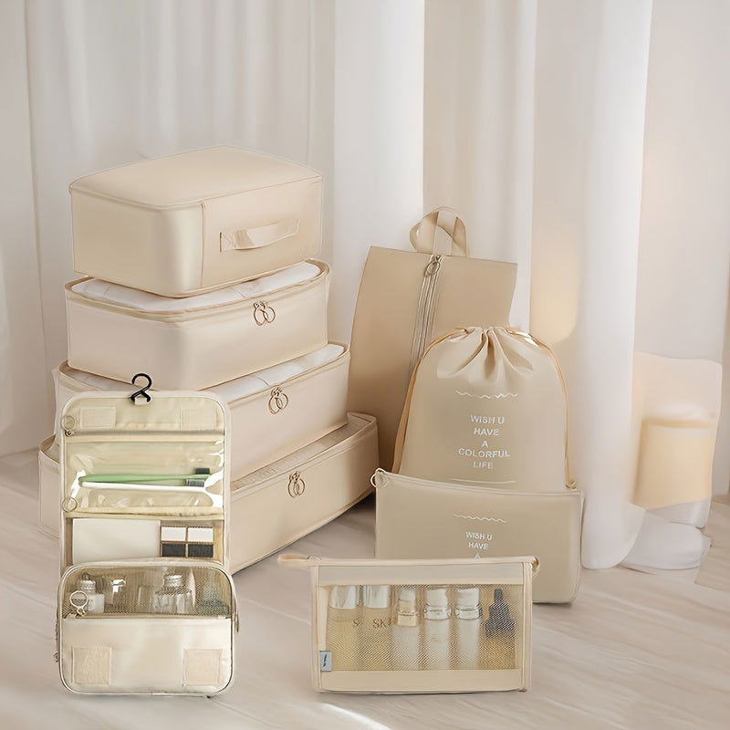 9-Piece Travel Luggage Packing Cube Set: Organize Your Clothes, Shoes & More - Graceland Home and Living -  - #tag1#