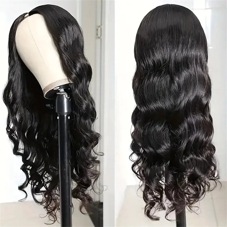 Body Wave Human Hair Wigs 180% Density Natural Hair