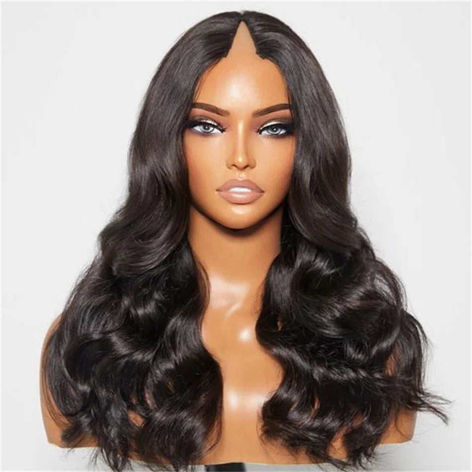 Body Wave Human Hair Wigs 180% Density Natural Hair