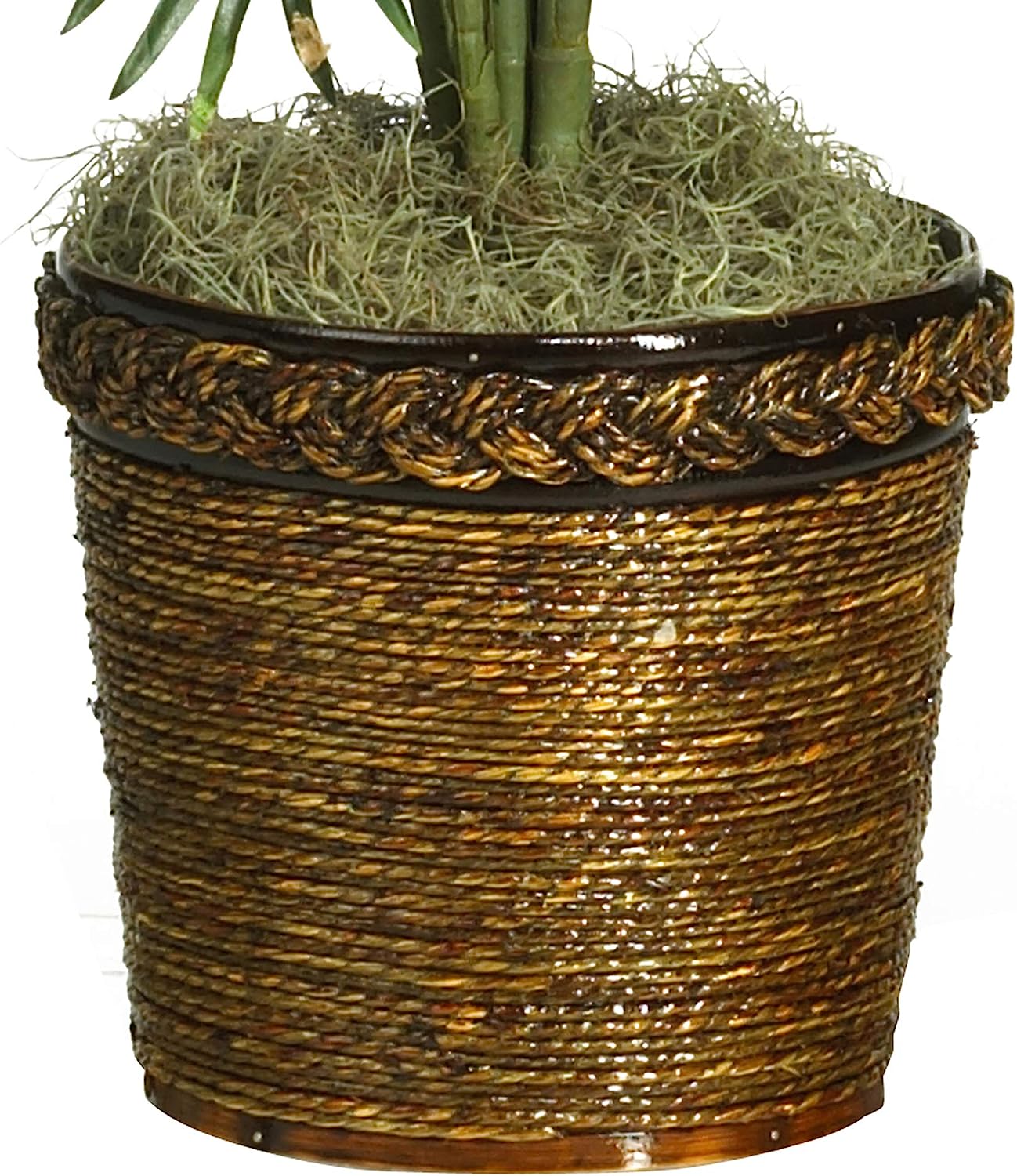 Areca Palm Decorative Silk Tree with Basket, 4.5Ft Tall - Graceland Home and Living -  - #tag1#