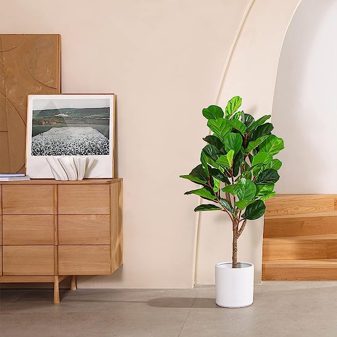Artificial 4.3 Feet Fiddle Leaf Fig Tree Graceland Home and Living