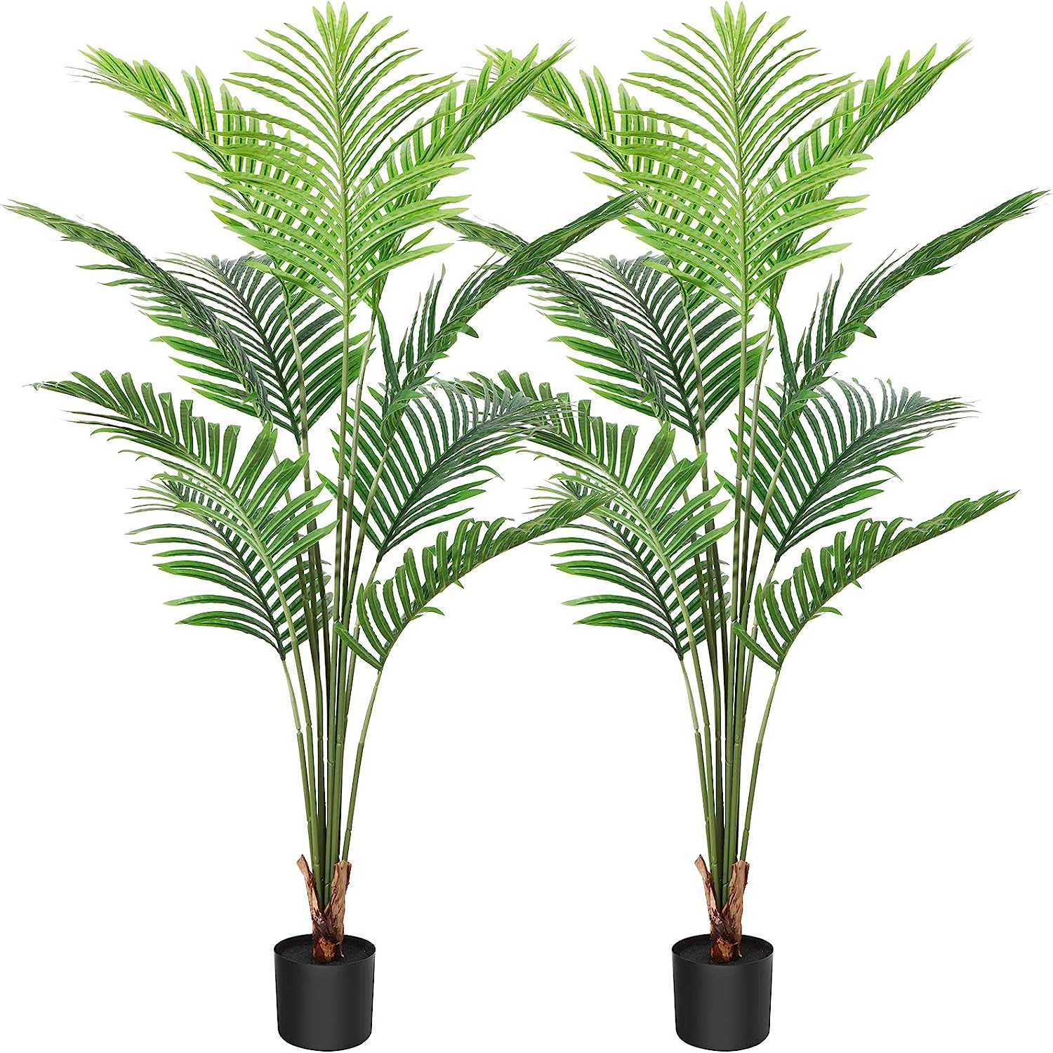 Artificial Areca Palm Tree 5.2FT Fake Tropical Palm Plant Graceland Home and Living