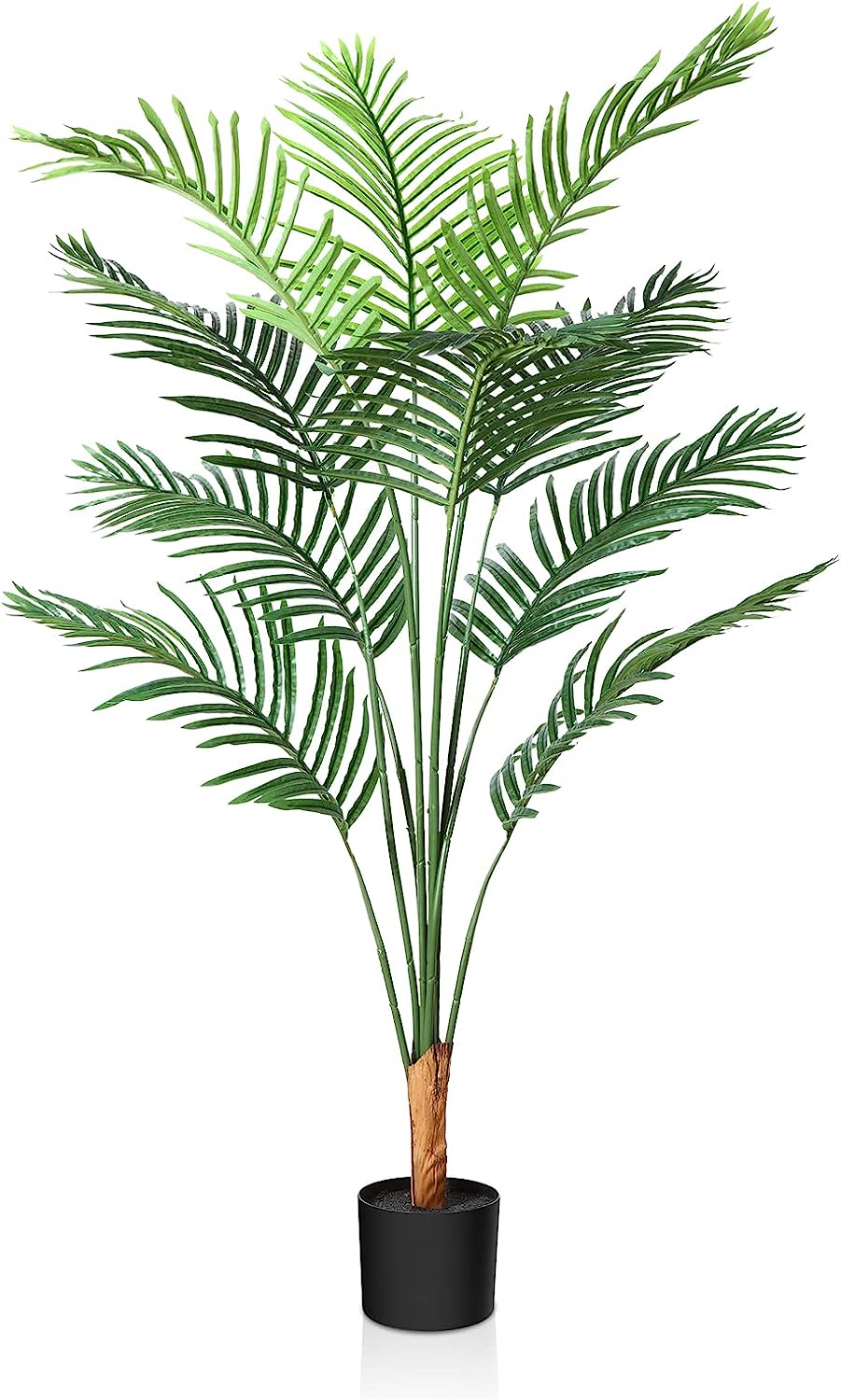 Artificial Areca Palm Tree 5.2FT Fake Tropical Palm Plant Graceland Home and Living