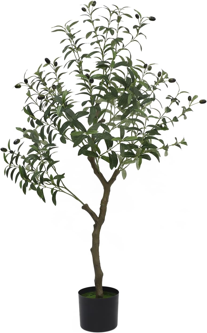 Artificial Olive Tree, 5ft (60'') Tall Fake Plants Suitable Indoor & Outdoor  Decor, about 600 Leaves Graceland Home and Living