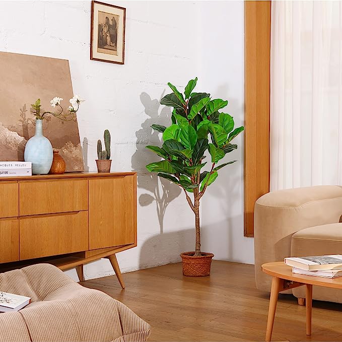 Artificial 4.3 Feet Fiddle Leaf Fig Tree - Graceland Home and Living -  - #tag1#