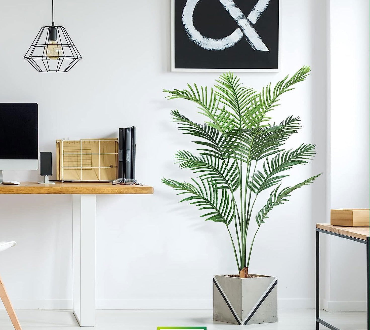 Artificial Areca Palm Tree 5.2FT Fake Tropical Palm Plant - Graceland Home and Living -  - #tag1#