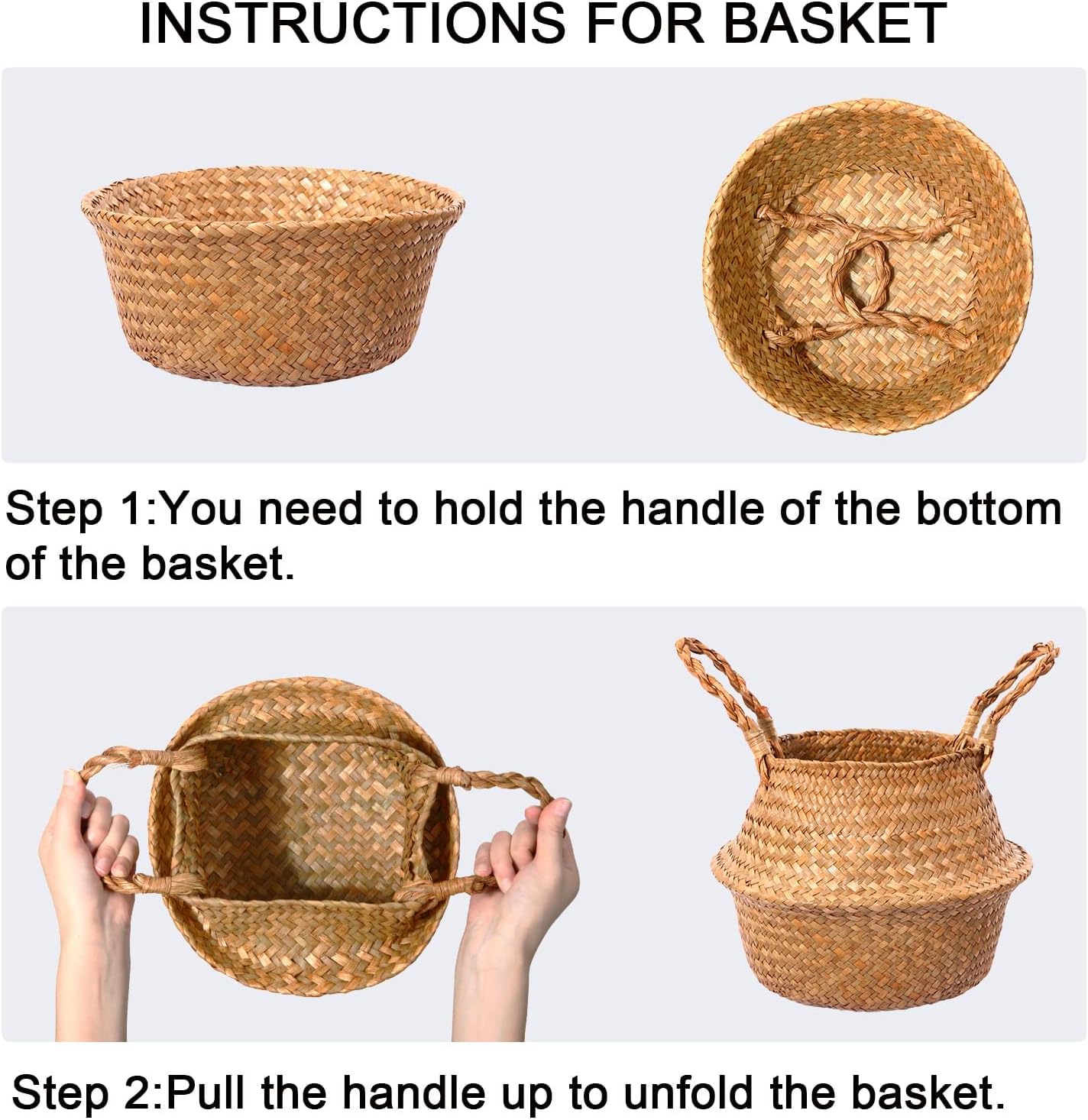 Artificial Bird of Paradise Plants 6 Ft Fake Tropical Palm Tree with 13 Trunks in Pot and Woven Seagrass Belly Basket - Graceland Home and Living -  