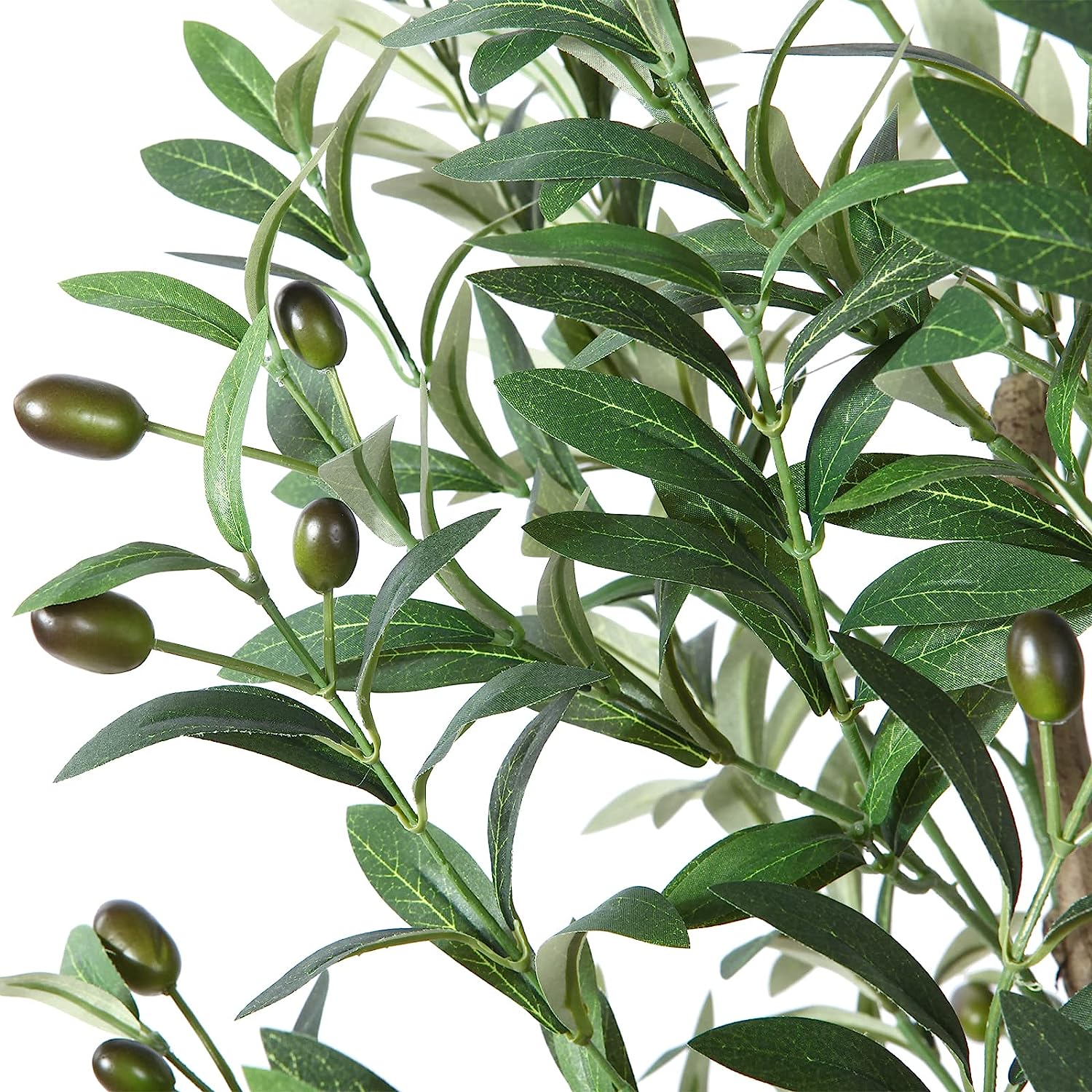 Artificial Olive Tree 4ft Tall Fake Plant, with Handmade Woven Basket Planter. - Graceland Home and Living -  