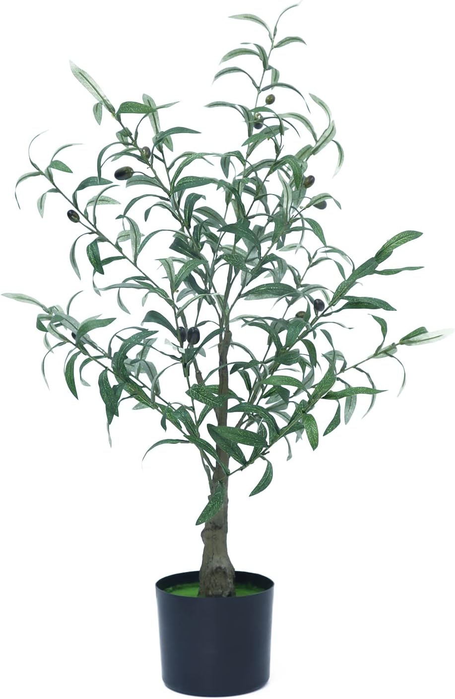 Artificial Olive Tree, 6ft (71'') Tall Fake Silk Tree Plants for Modern Living - Graceland Home and Living -  - #tag1#