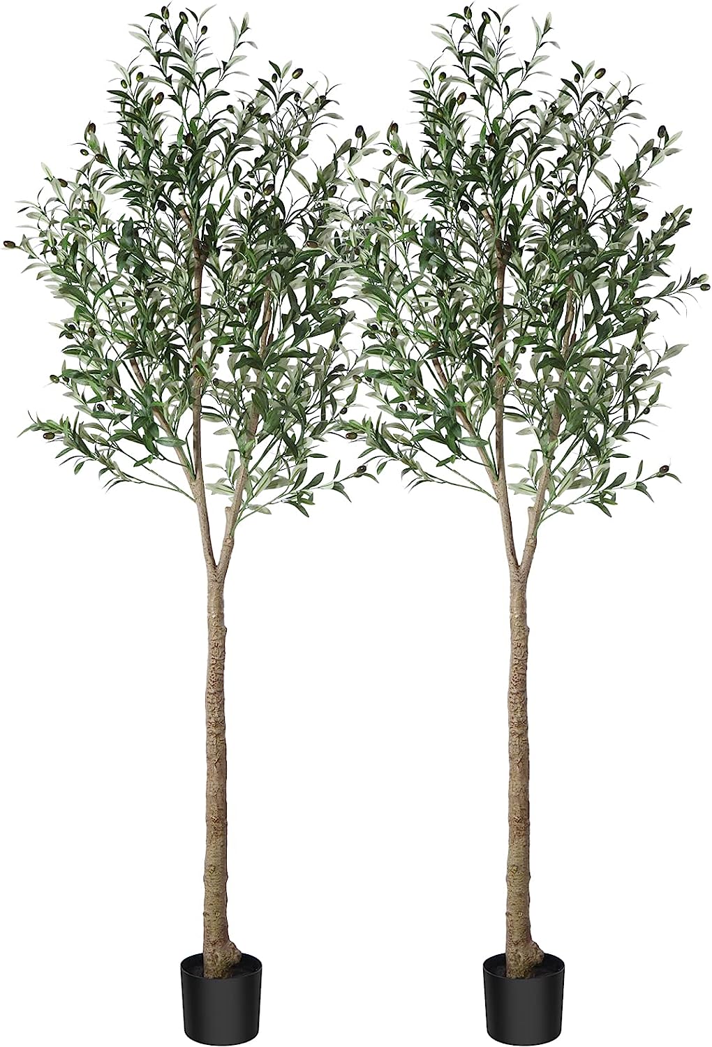 Artificial Olive Tree Plant 4Ft Fake Topiary Silk Tree, Perfect Faux Plants in Pot - Graceland Home and Living -  - #tag1#