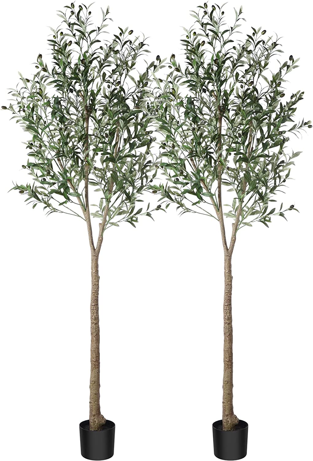 Artificial Olive Tree Plant 5 Feet Fake Topiary Silk Tree, Perfect Faux Plants in Pot - Graceland Home and Living -  - #tag1#