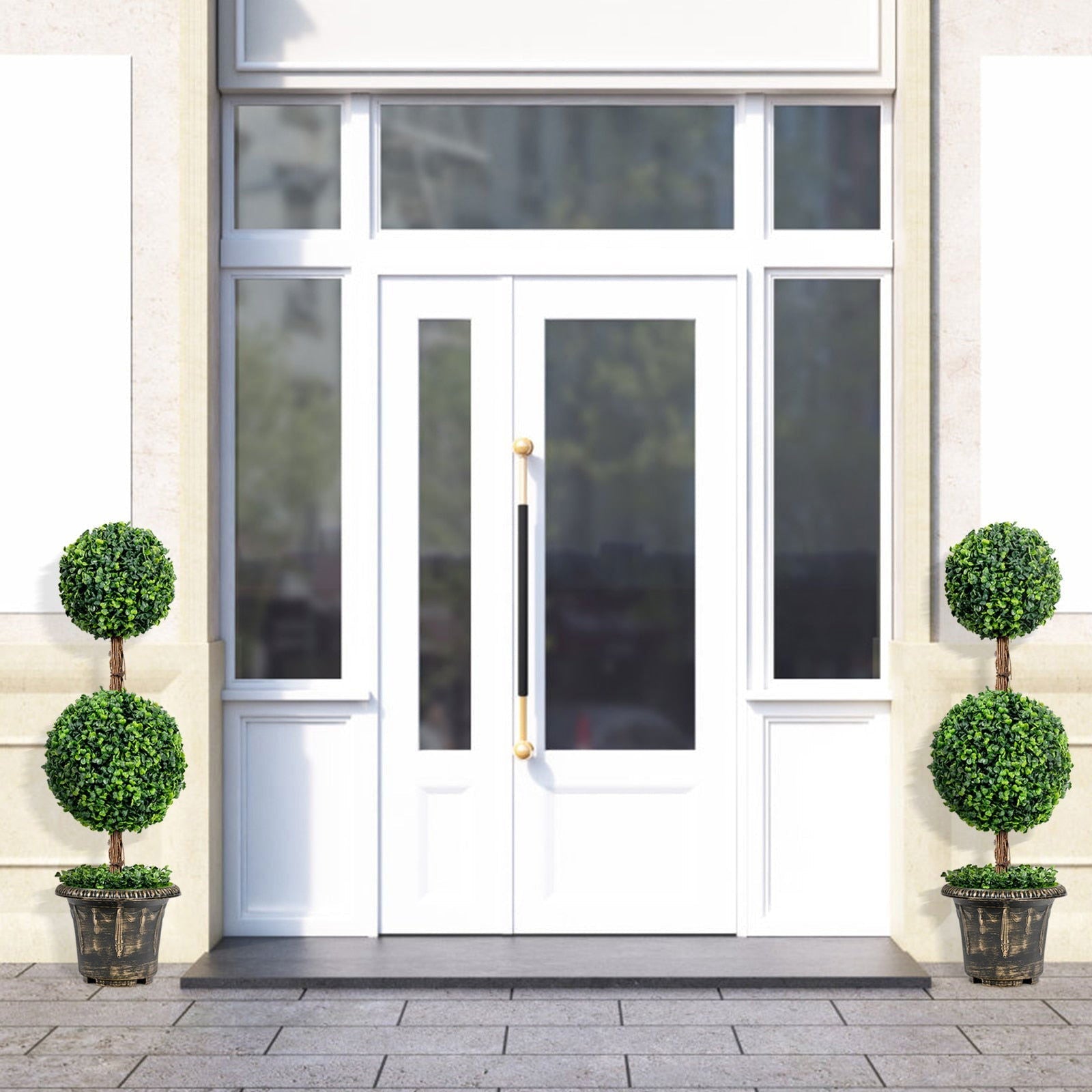 Artificial Topiary Double Ball Tree - Graceland Home and Living -  