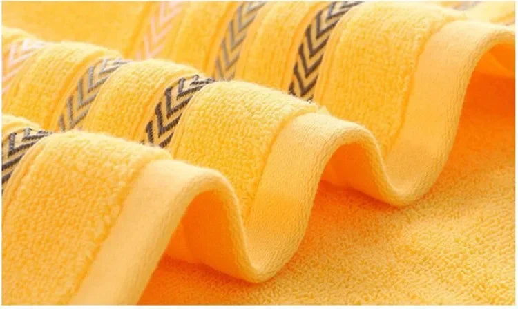 Bath Towel Absorbent Adult Bath Towels Solid Color Soft Face Hand Shower Towel - Graceland Home and Living -  - #tag1#