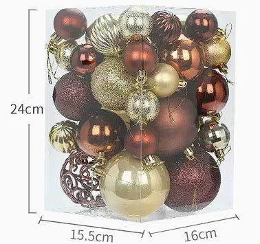 Blue High Gloss Painted Christmas Balls - Graceland Home and Living -  