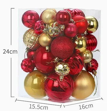 Blue High Gloss Painted Christmas Balls - Graceland Home and Living -  