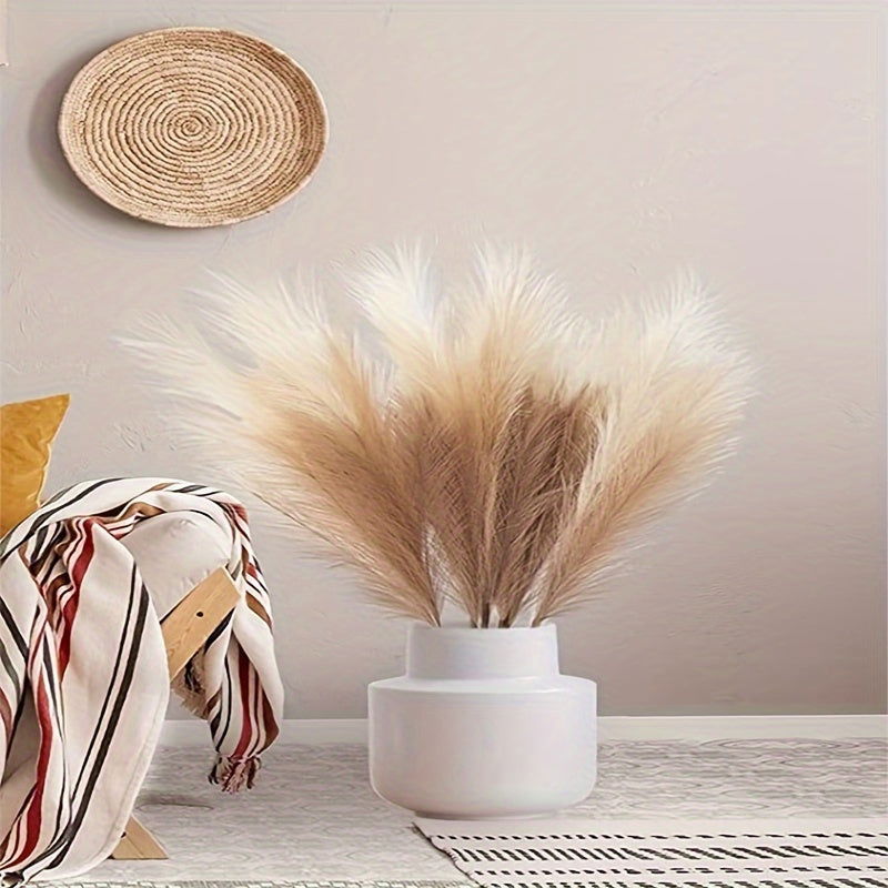 Bohemian Pampas Grass - 2 Pack Artificial Reed Plumes for Vase Filler - Graceland Home and Living -  