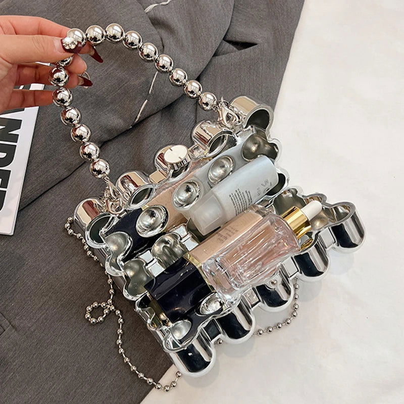 Bubble Acrylic Clutch Handbag - Graceland Home and Living -  