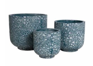 Cement Flower Pot- The Bubble collection - Graceland Home and Living -  