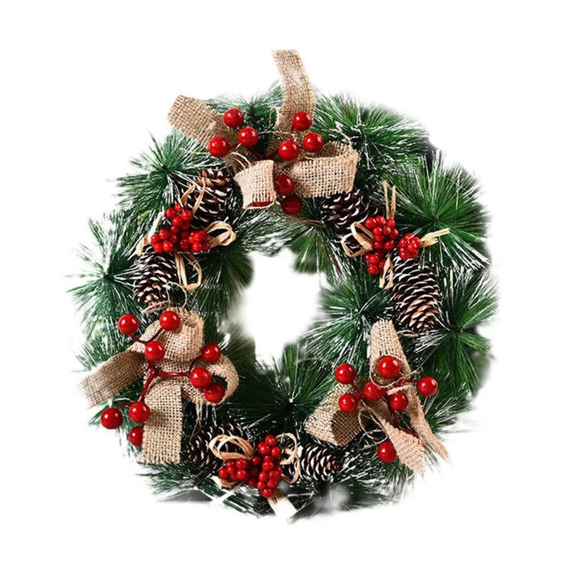 Christmas Decorative  Door Wreath - Graceland Home and Living -  