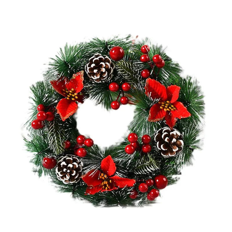 Christmas Decorative  Door Wreath - Graceland Home and Living -  