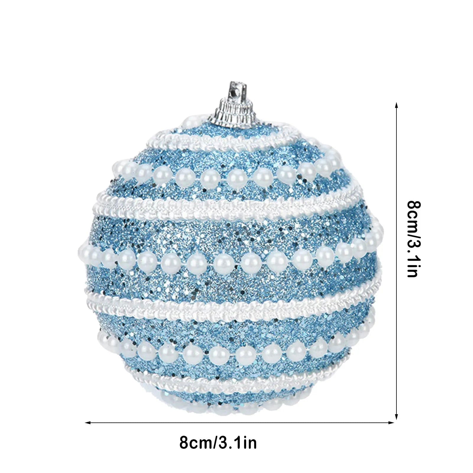 Christmas Decorative Foam Ball Spherical Christmas Tree Pendant - Graceland Home and Living -  