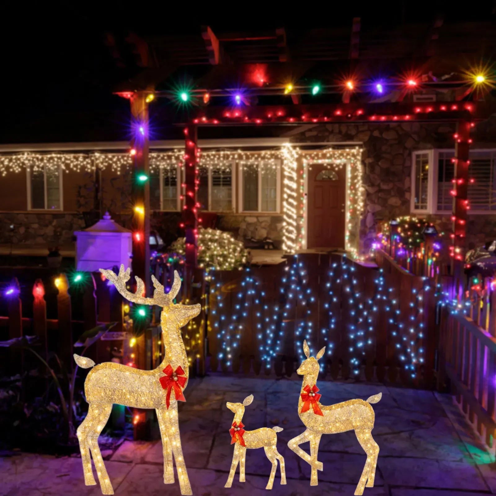 Christmas Deer Lighting - Graceland Home and Living -  