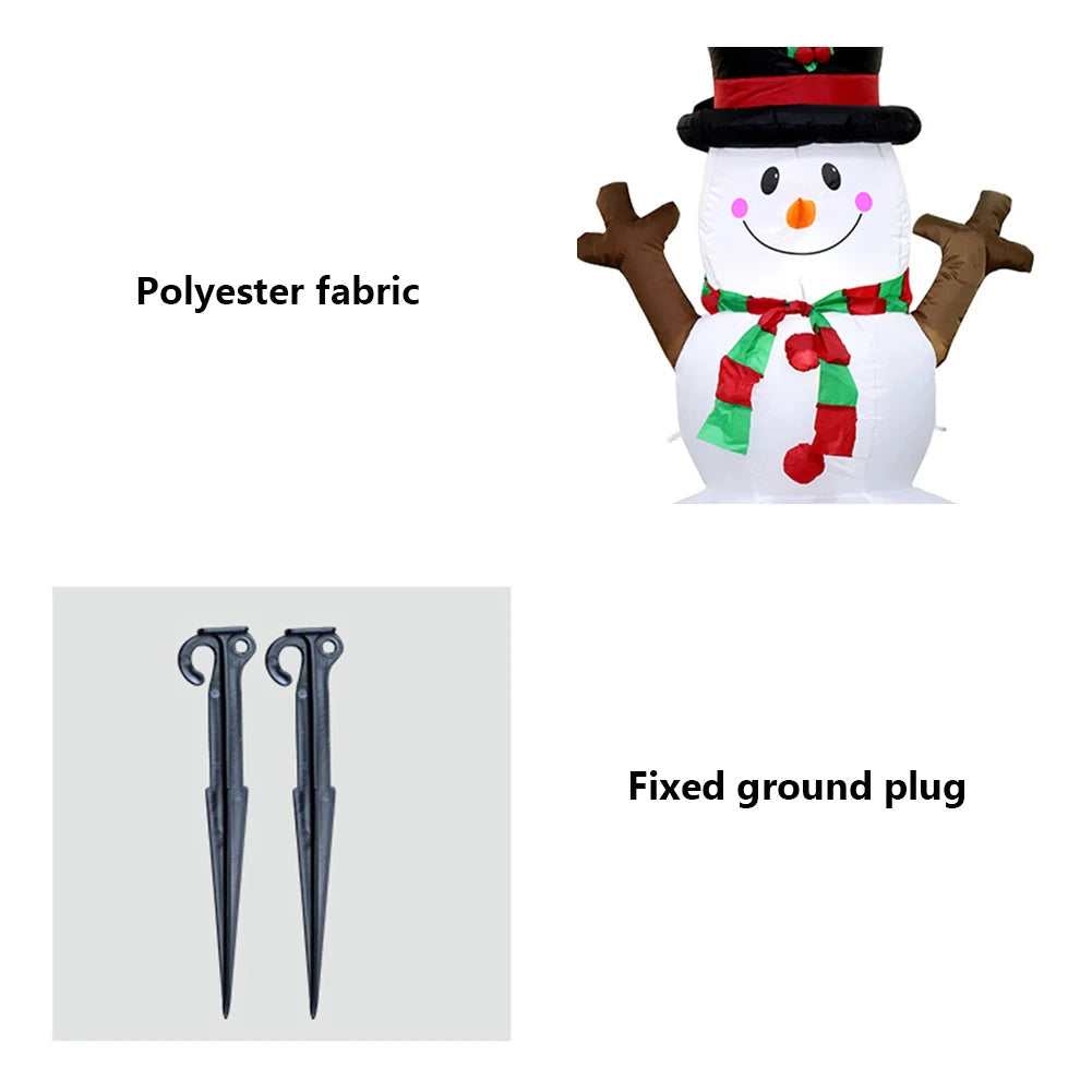 Christmas Inflatable Illuminated Snowman Ornament with LED Light - Graceland Home and Living -  