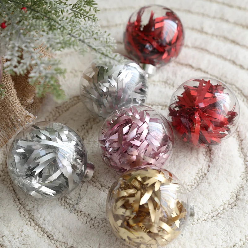Christmas Tree Transparent Plastic Crystal Ball - Graceland Home and Living -  