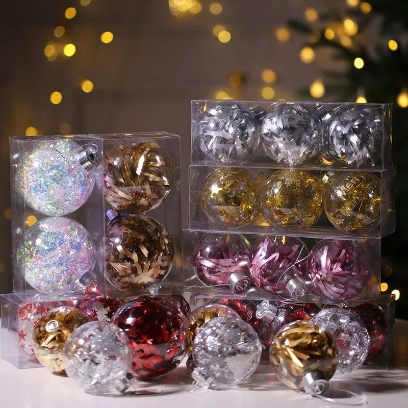 Christmas Tree Transparent Plastic Crystal Ball - Graceland Home and Living -  