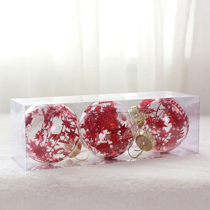 Christmas Tree Transparent Plastic Crystal Ball - Graceland Home and Living -  