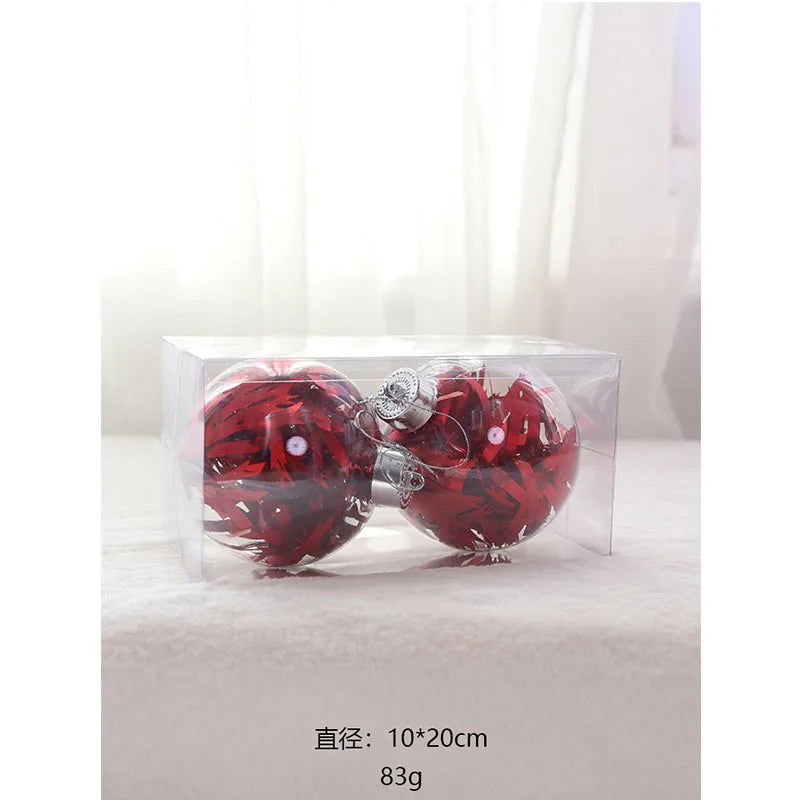 Christmas Tree Transparent Plastic Crystal Ball - Graceland Home and Living -  