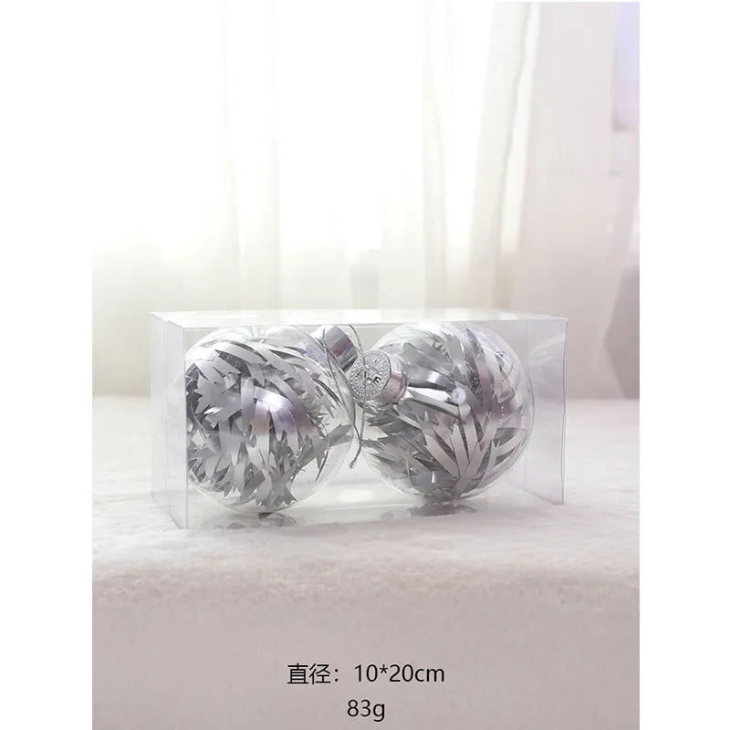 Christmas Tree Transparent Plastic Crystal Ball - Graceland Home and Living -  