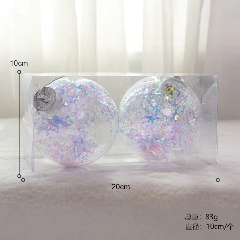 Christmas Tree Transparent Plastic Crystal Ball - Graceland Home and Living -  